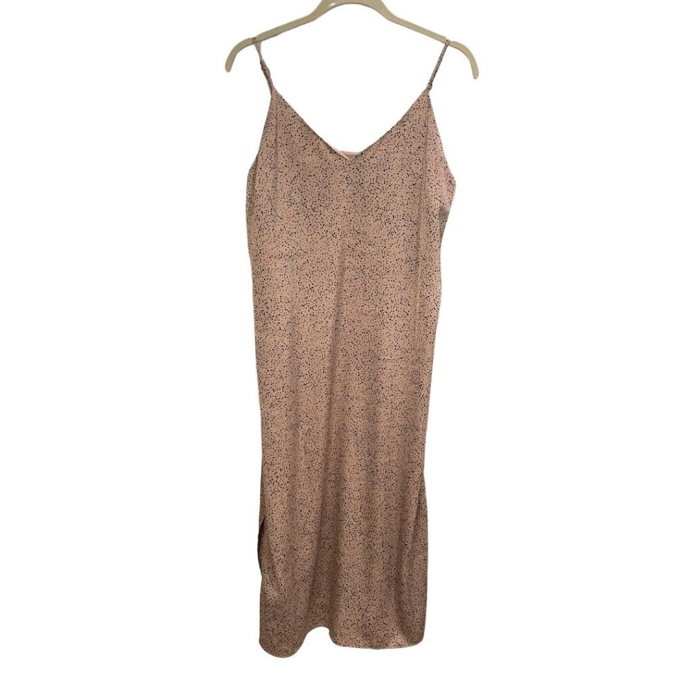 Signature Reitmans Dress Women's M Maxi Spaghetti Straps Animal Print